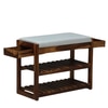 Shoe Rack Bench In Sheesham Wood Finsih