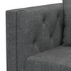 Windsor Premium 3 Seater Fabric Sofa in Smoke Grey Colour