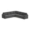 Apollo Corner Sofa (Seating Capacity : Left Aligned 3 Seater + Right Aligned 3 Seater + Corner, Colour : Smoke, Cushion Type : Soft, Back Height : High Back)