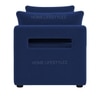 Jedlo Velvet 2 Seater Ottoman Bench with Storage  in Navy Blue Color