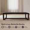 Botwin Rectangular Solid Wood Coffee Table In Mahogany Finish