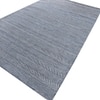 Jaipur Rugs Soft Geometric Grid Wool Viscose Dhurrie Rug Blue 6x9 ft