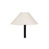 Gordon Black Cotton Shade Floor Lamp