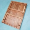 Ireka Homes Snackrack 2 Tier Acacia Wood Serving Stand