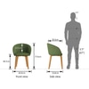 Meryl Lounge Chair Colour - Olive