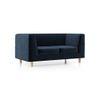 Rubik Premium 2 Seater Fabric Sofa in Cobalt Colour