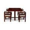 Kingston Sheesham Wood Accent 4 Seater Dining Table Set