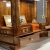 D'Dass Honey Finish Solid Sheesham Wooden Temple For Pooja