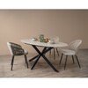 Scandinavian Allur Dining Chair Matte Black Finish
