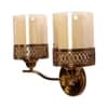 Eliante Gyan Iron Wall Light With Glass In Gold Colour