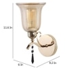 Eliante Modern Wall Lights Mild Steel & Glass Material Gold & Champaign Finish