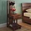 Barrow Solid Wood Bedside Table in Teak Finish
