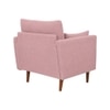 Arihana Boucle Fabric Arm Chair in Pink Colour