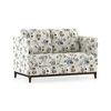 Florence Luxe 2 Seater Fabric Sofa in Adrian Velvet Colour