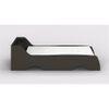 Batty Engineered Wood Non Storage Bed in Dark Grey Colour