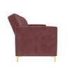 Novelle 3 Seater Click-Clack Sofa cum Bed  in Pink Colour