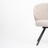 Cotton Vershe Dining Chair with Metal