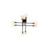 Eight Head Sputnik Black Mordern Chandelier