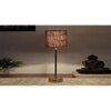 Grey Jute with Metal Gold Table Lamp