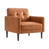 Clark PU Leather Armchair- Tan