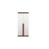 Meridian engineered wood two door wardrobe with Columbian walnut finish