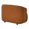 Morgen Boucle Fabric 1 Seater Sofa In Orange