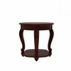 Lion Solid Wood Bedside Table in Teak Finish