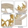 Family Tree Showpiece with Golden Figurines Modern Decorative Sculpture