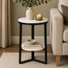 Klear Metal Side Table in Black Colour