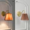 Possio Single Light Wall Fitting with Beige Shade