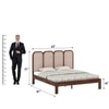 Aaram Solid Wood Queen Size Bed Non Storage in Provincial Teak Finish