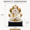 Devotional Divine Aura Shiva Statue in White Colour