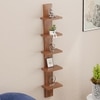 BLUEWUD Louis Engineered Wood Multipurpose Wall Decor Shelf, Display Rack (Walnut)