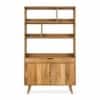 Atlantis Solid Wood Bookshelf in Mango Natural