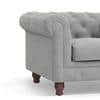 Winchester Essential 1 Seater Fabric Sofa in Vapour Grey Colour