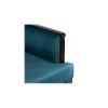 Arista Sheesham Wood Accent  Chair in Turquoise colour