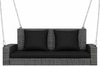 Carry Bird Wicker Patio Furniture Outdoor Balcony Swings In Grey And Black Colour