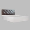 Tobacco Bed With Premium Leatherette Fabric And Hydraulic Storage - Queen Bed