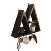 Pharoah Wooden Wall Shelf Organiser With Key Holders