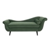 Kabera Velvet Chaise Launger in Green Colour