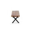 Rosslyn Sheesham Wood Mid Century 4 Seater Dining Table Set With Teak