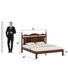 Lavento Solid Wood King Size Bed Non Storage In Provincial Teak Fininsh