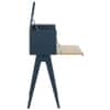 Scandinavian Valen Writing Desk Matte Black Finish
