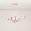 Noleon Rose Gold 3 Colour Led Chandelier Ceiling Light
