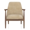 Dakota Lounge Chair In Stria Beige Colour
