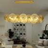 Shining Shield Cut Work Glass Elite Look Chandelier