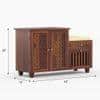 Asher Shoe Rack Of 20 Pairs In Provincial Teak Color