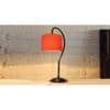 Orange cotton Curvy table lamp with Iron Base (SP04)