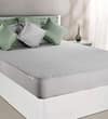 Springtek Waterproof Mattress Protector Premium Cotton Mattress Bed  Cover75x48 in Grey