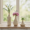 Classic Gourd Shape Ceramic Vase Trio